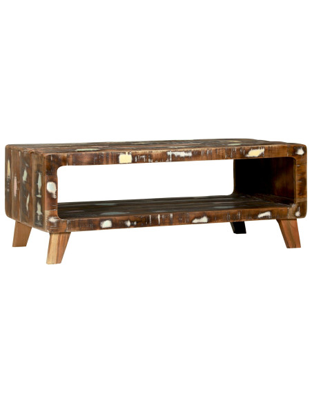 Tavolino da caffè  90x50x35 cm Legno massello di recupero