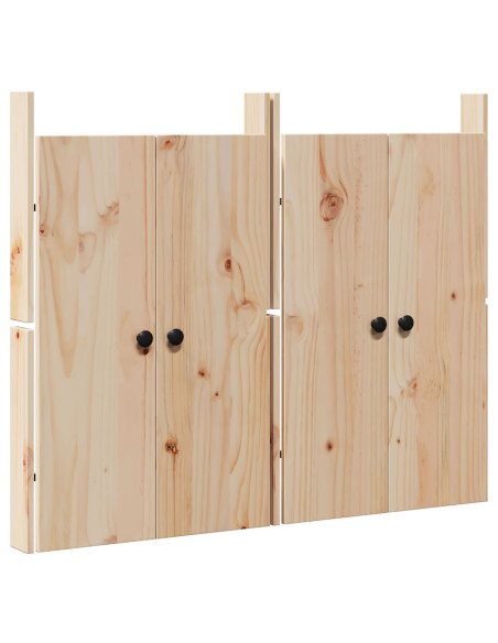 Porte da cucina esterna 2 pcs 50x9x82 cm Legno massello di pino