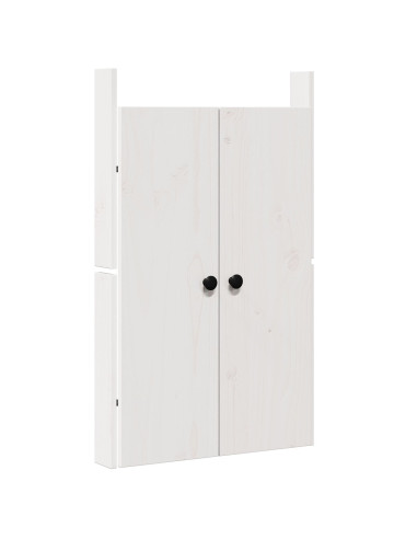 Porta da cucina Bianco 50 x 9 x 82 cm Legno massello di pino