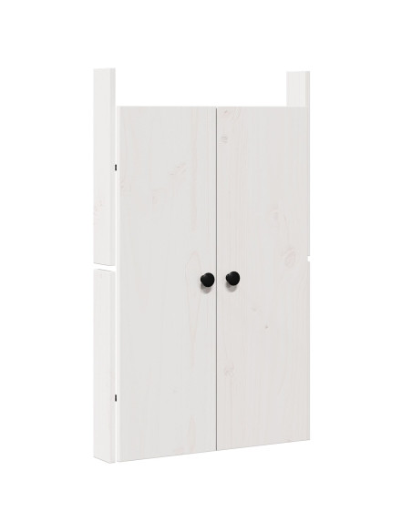 Porta da cucina Bianco 50 x 9 x 82 cm Legno massello di pino