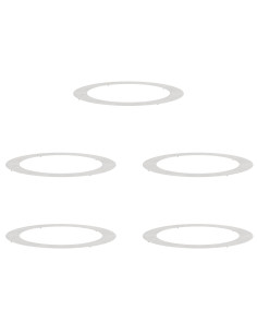 adatto per Anelli d'Albero Piatto 5 pcs Argento Ø90 / 120 cm