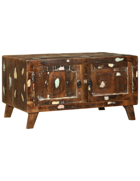 Tavolino da Caffè  Multicolore 80x54x45 cm Legno di Recupero