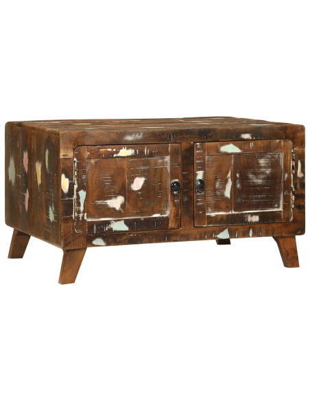 Tavolino da salotto Multicolore Legno Recuperato Massello