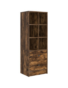 Credenza con cassetto Rovere fumé 45,5 x 34 x 127 cm