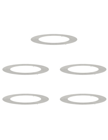 adatto per Anelli d'Albero Piatto 5 pcs Argento Ø60 / 90 cm