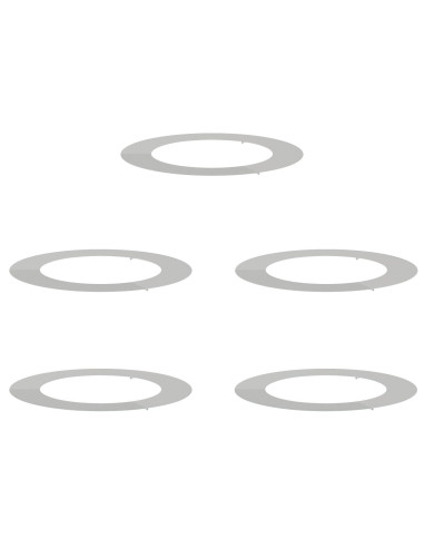 adatto per Anelli d'Albero Piatto 5 pcs Argento Ø60 / 90 cm