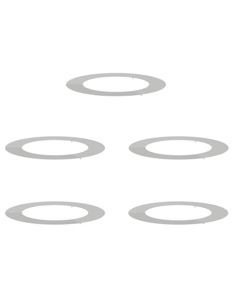 adatto per Anelli d'Albero Piatto 5 pcs Argento Ø60 / 90 cm