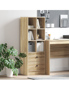 Credenza con cassetto Rovere Sonoma 45,5 x 34 x 127 cm