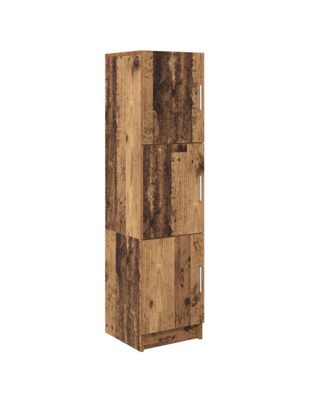 Mobiletto Marrone Legno Vecchio Veneer di Legno Compatto