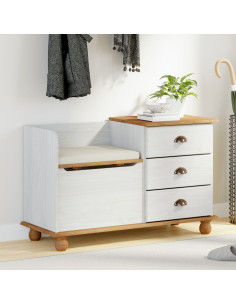 Panchina con contenitore ASKIM Bianco 100 x 39 x 62 cm