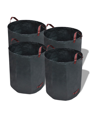 Sacco Rifiuti da Giardino Verde Scuro 4 pz 120 L 150 g/m²