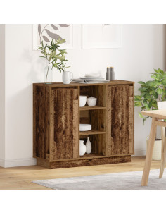 Madia LED Legno vecchio 90 x 32 x 75 cm Legno multistrato