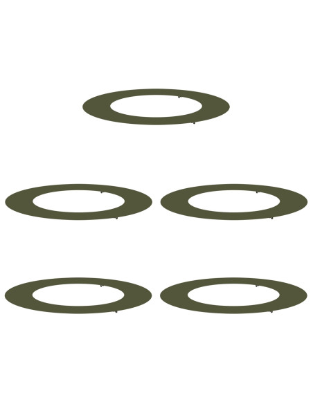 adatto per Anelli d'Albero Piatto 5 pcs Oliver verde Ø50 / 80 cm