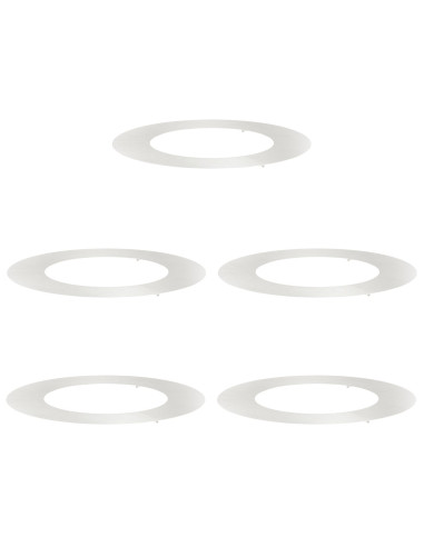 adatto per Anelli d'Albero Piatto 5 pcs Argento Ø50 / 80 cm