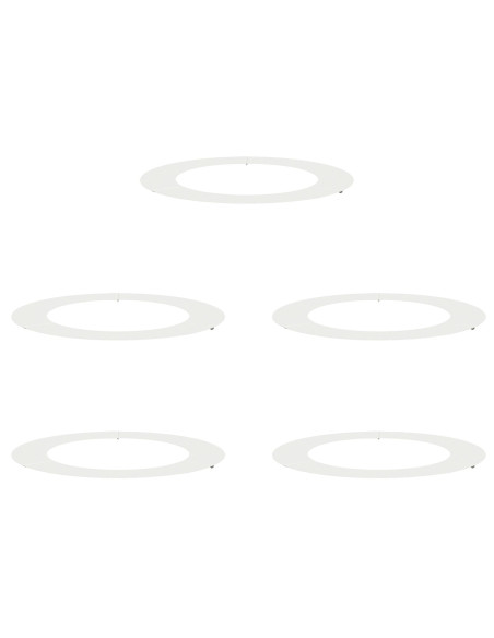 adatto per Anelli d'Albero Piatto 5 pcs Bianco Ø60 / 90 cm