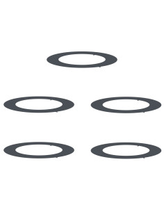 adatto per Anelli d'Albero Piatto 5 pcs Antracite Ø60 / 90 cm