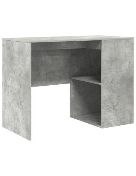 Scrivania  Grigio cemento Legno composito Compatta Storage