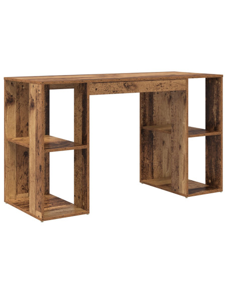 Scrivania Marrone Legno Vecchio Legno Massello di Recupero Standard