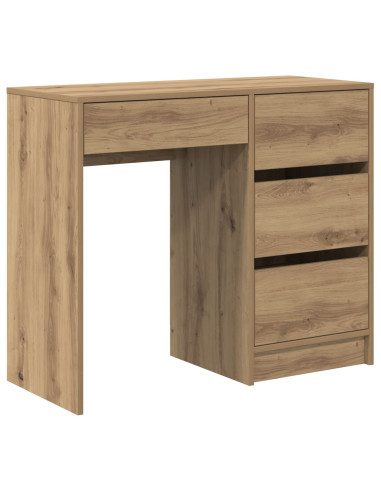 Scrivania con cassetto Rovere artigianale 90 x 37.5 x 75 cm