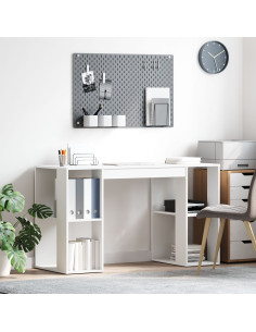 Scrivania Bianco 130 x 50.5 x 75 cm Legno multistrato