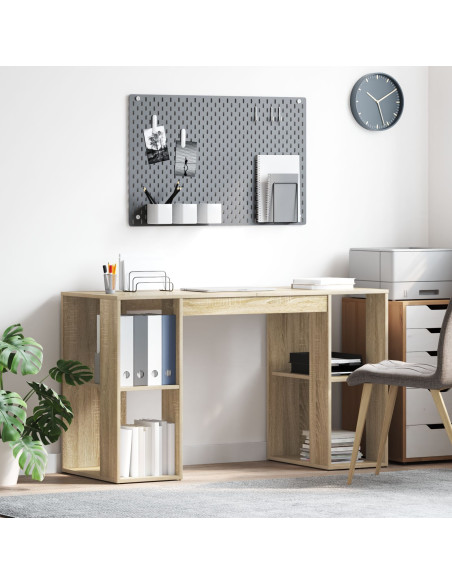 Scrivania Rovere Sonoma 130 x 50.5 x 75 cm Legno multistrato