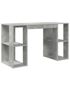 Scrivania Grigio cemento 130 x 50.5 x 75 cm Legno multistrato
