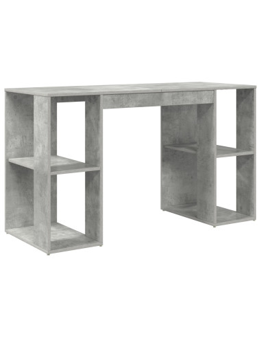 Scrivania Grigio cemento 130 x 50.5 x 75 cm Legno multistrato