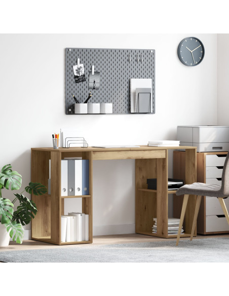 Scrivania con lo scaffale Rovere artigianale 130 x 50.5 x 75 cm