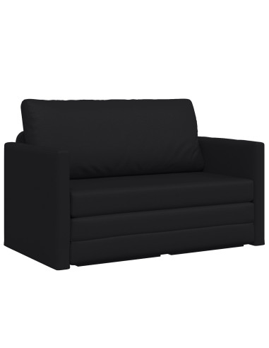 Divano letto 110cm Nero Pelle Artificiale