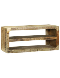 Mobile TV Marrone 80 x 32 x 36 cm Legno massello di mango
