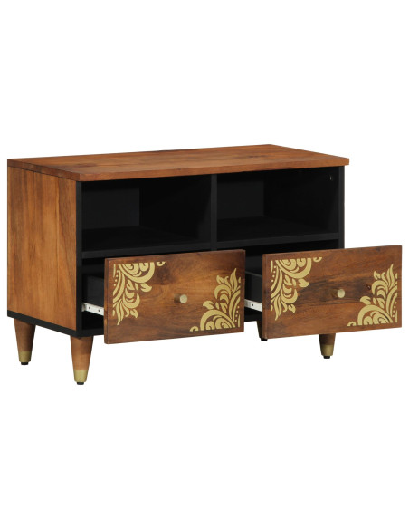 Mobile TV 70x33x46 cm Legno Massello Mango