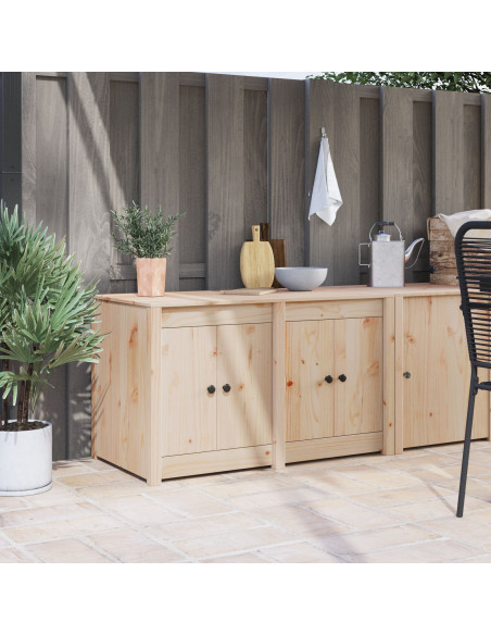 Armadio da Cucina da Esterno  106x55x64 cm Legno Massello di Pino