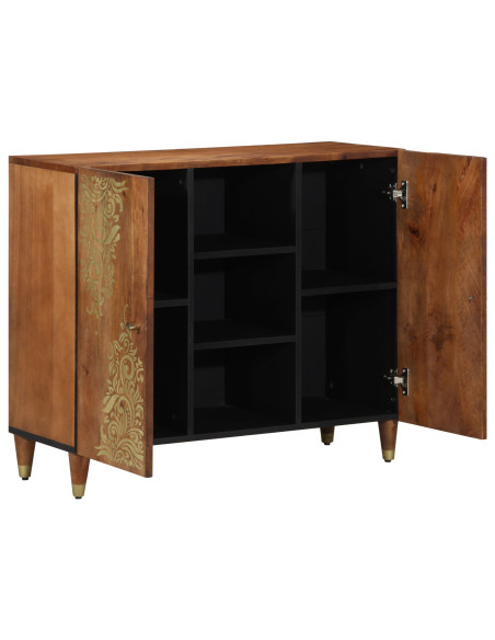 Sideboard  90x33x75 cm in legno massello di mango