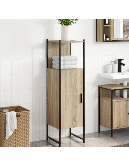 Cabinet Alto per Dispensa Rovere Chiaro Legno ingegnerizzato