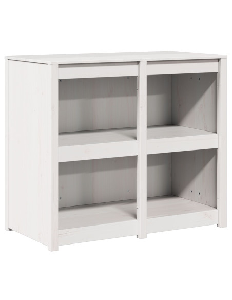 Armadio da Cucina Esterno  Bianco 106x55x92 cm Legno Massello di Pino