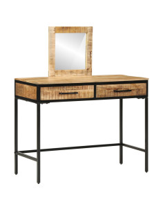 Tavolo da Trucco con cassetto Marrone 100 x 40 x 120 cm