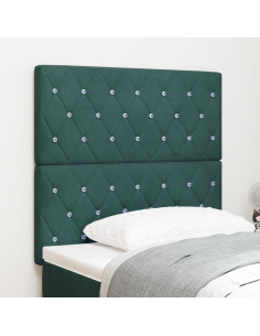 Testiera con testiera Verde Scuro 100 cm Pelle Sintetica