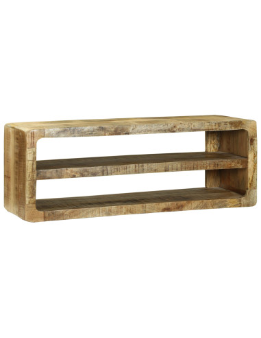 Mobile TV Marrone 100 x 32 x 36 cm Legno massello di mango