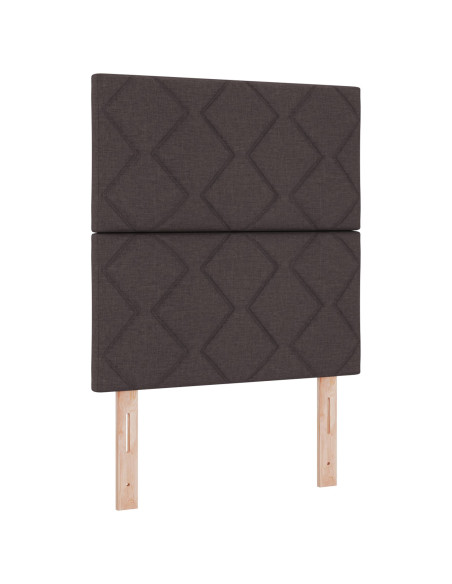 Testiera  Design a Blocchi Diamond Marrone Scuro 80 cm Tessuto, Testiera  Design a Blocchi Diamond Marrone Scuro 160 cm Tessuto