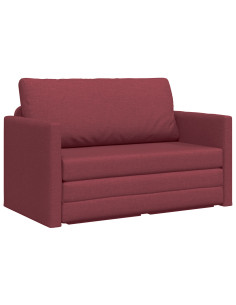 Divano letto 110cm Rosso Vino Tessuto