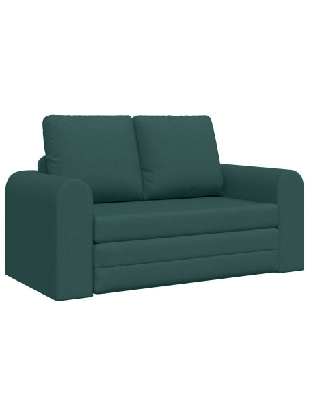 Divano Letto  2-in-1 Verde Scuro 148x71x83 cm Tessuto