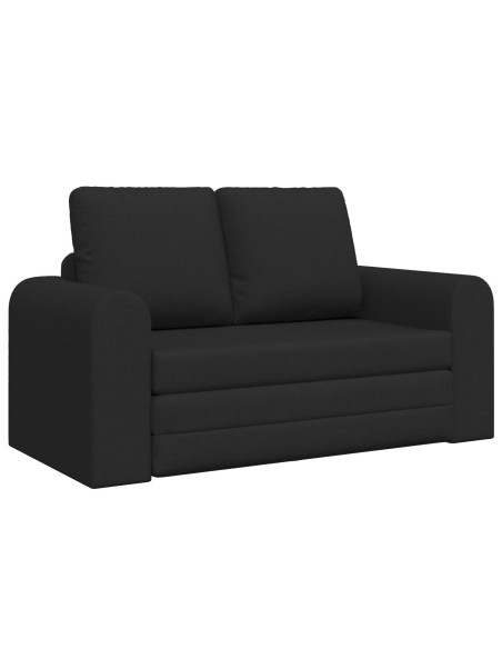Divano Letto a Terra 2 in 1 Nero 148x71x83 cm Tessuto
