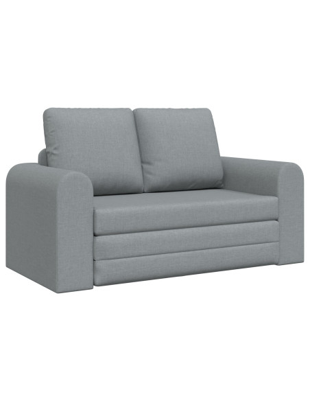 Divano Letto 2-in-1 Grigio Chiaro 148x71x83 cm Tessuto