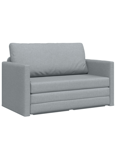 Divano Letto versione 2 in 1  Grigio Chiaro 124x71x78 cm Tessuto