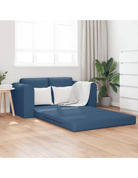 Divano Letto  2-in-1 Blu 148x71x83 cm in Tessuto