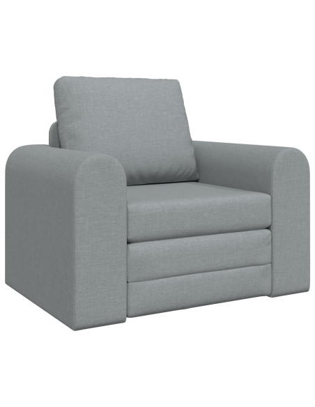 Divano Letto 2-in-1 Grigio Chiaro 98x71x83 cm Tessuto