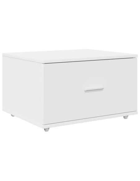 Armadio con cassetti  su ruote Bianco 55x45x33.5 cm Legno ingegnerizzato