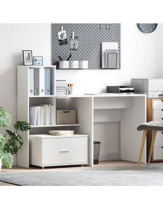 Mobile con Cassetti con ruota Bianco 55 x 45 x 31 cm