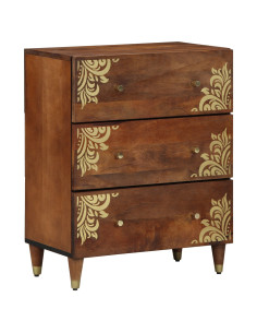 Credenza Marrone 60 x 33 x 75 cm Legno di mango massello