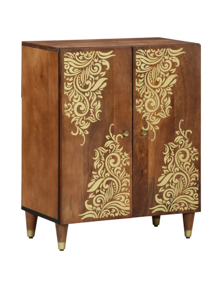Sideboard 60x33x75 cm Legno Massello di Mango